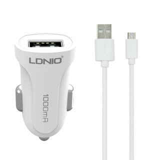 شارژر فندکی USB خودرو مدل LDNIO DL-C17 with micro USB
